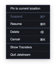 icon context menu