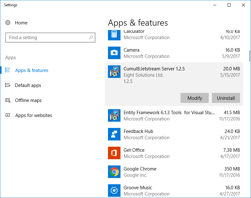 Windows — Jetstream Server 1.7.1 documentation